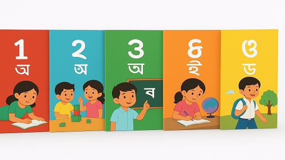 প্রাথমিকের ১ম, ২য়, ৩য়, ৪র্থ ও ৫ম শ্রেণির বইয়ের পিডিএফ